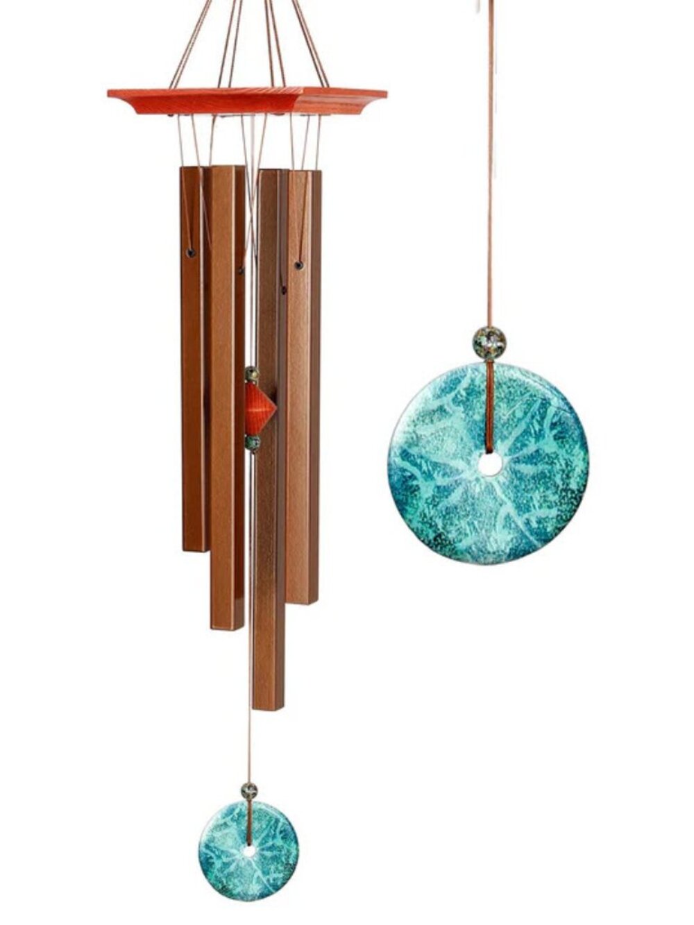 NEW Woodstock Turquoise Wind Chimes- Medium- RV=$70!!  Great gift!